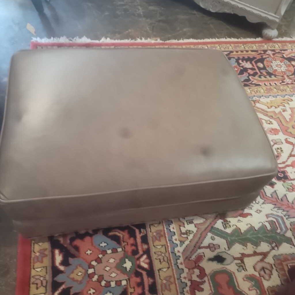 Leather Ottoman