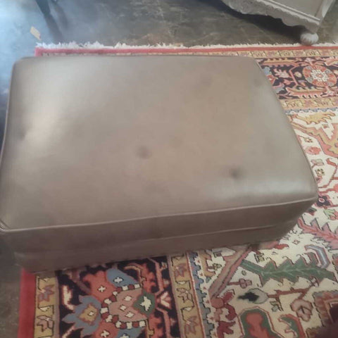 Leather Ottoman