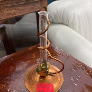 VTG Copper Bottom Bud Vase