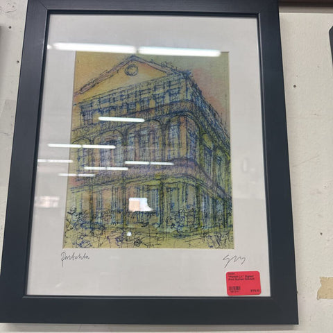 "Pontch Ln." Signed Print Nurhan Gokturk