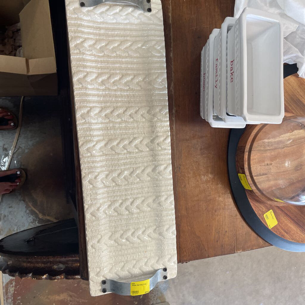 White Serving Tray