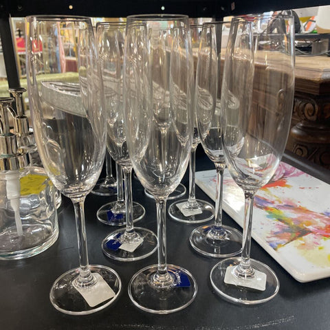 Set of 6 Flute Glasses