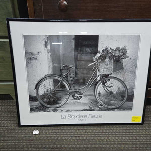 Black and White Bicycle Photo Art