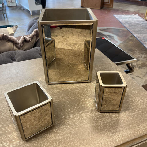 3Pc Mirror Decor