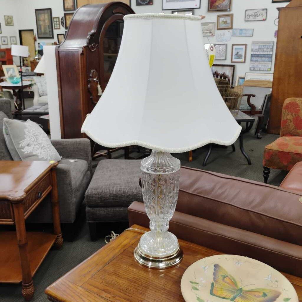 Crystal Lamp w/Shade