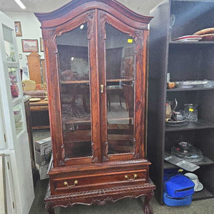 2 Door Carved China Hutch