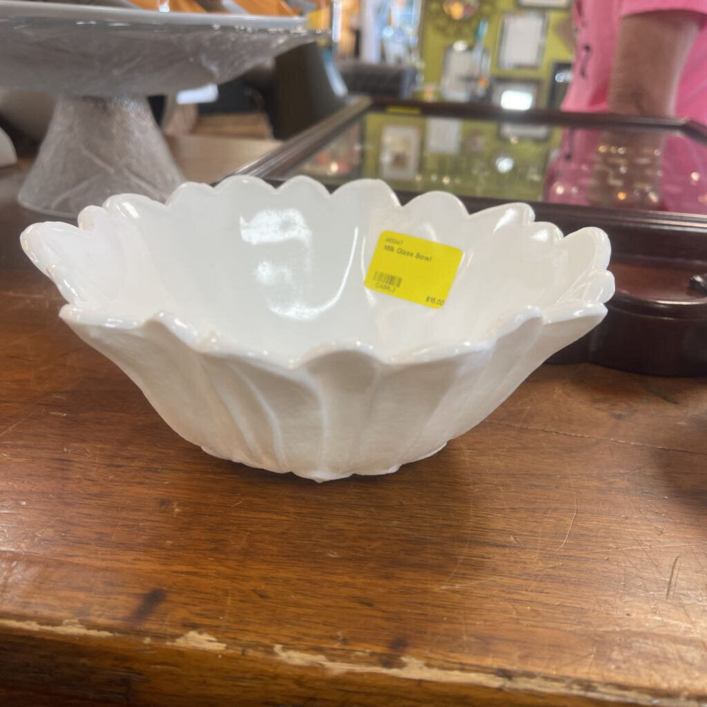 Milk Glass Bowl