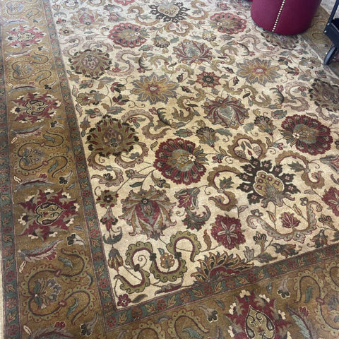 8x11.5 Hand Woven Wool Rug