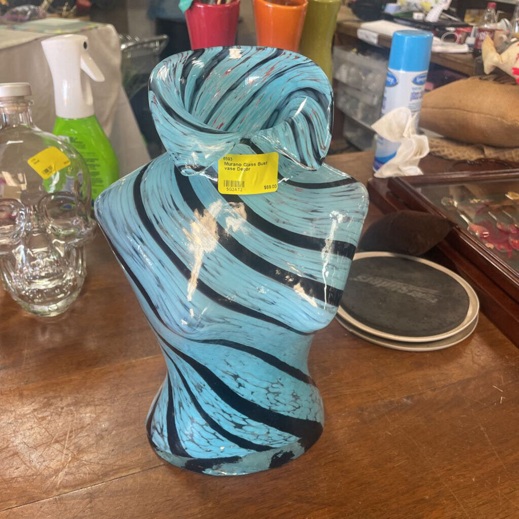 Murano Glass Bust vase Decor