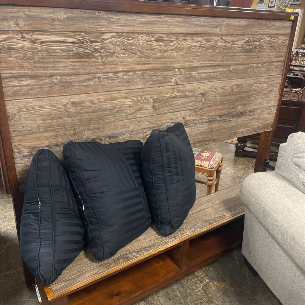 King Size Headboard, Footboard, Rails Slats AS IS