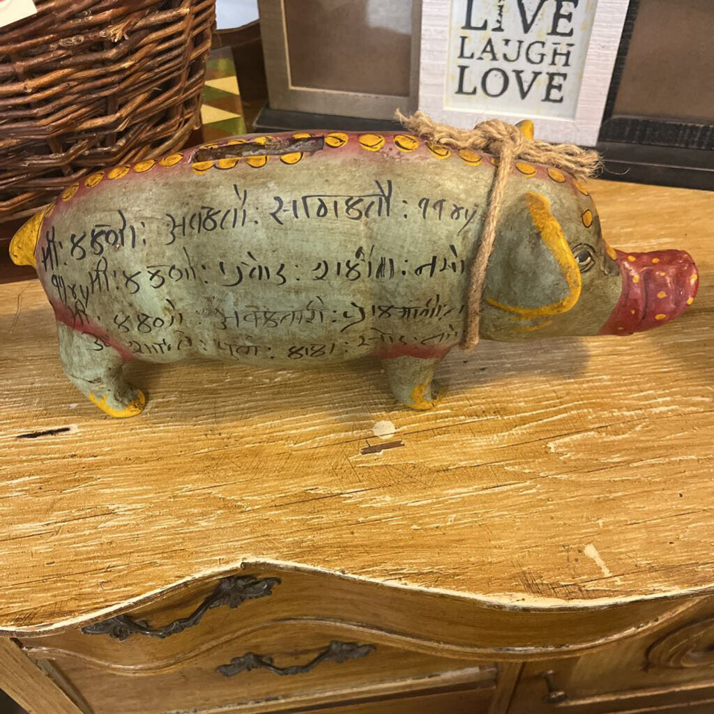 Pig w/Arabic Writing