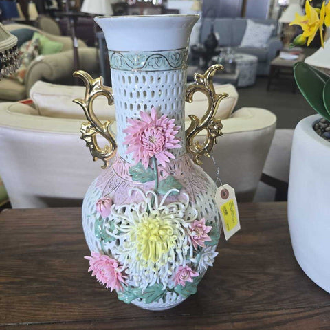 Vintage Oriental Porcelain Vase AS IS