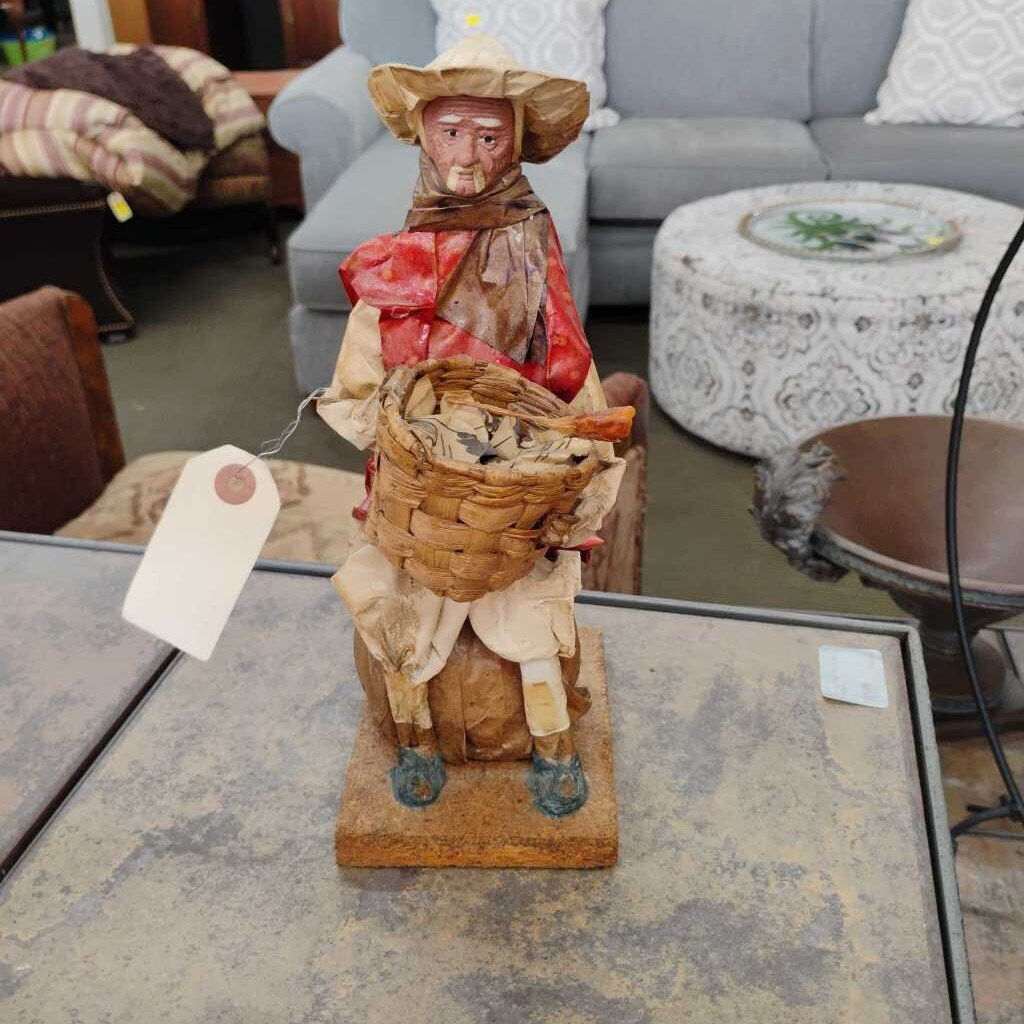 VTG Mexican Folk Art Paper Mache Figure