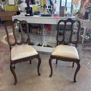 Pair of Chairs Not accepted for consignment due to stability