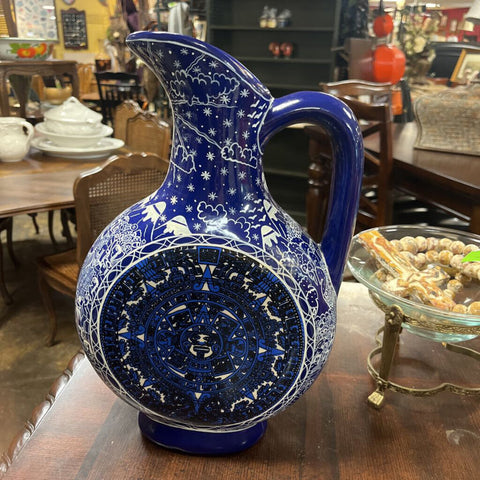 Blue & White Pitcher