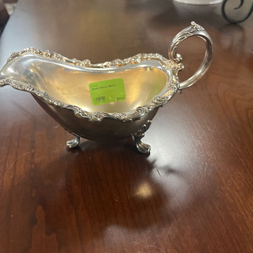 Silver Gravy Bowl