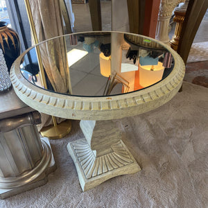 Mirrored Top Accent Table