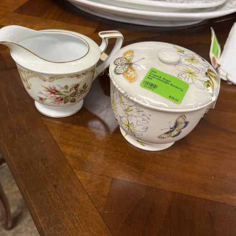 Cream& Sugar Anthropologie Butterfly Set