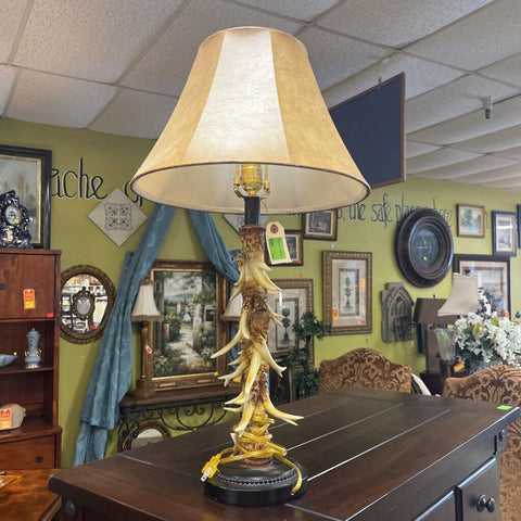 Antler Lamp w/Shade