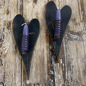 Pair of Heart Candle holders