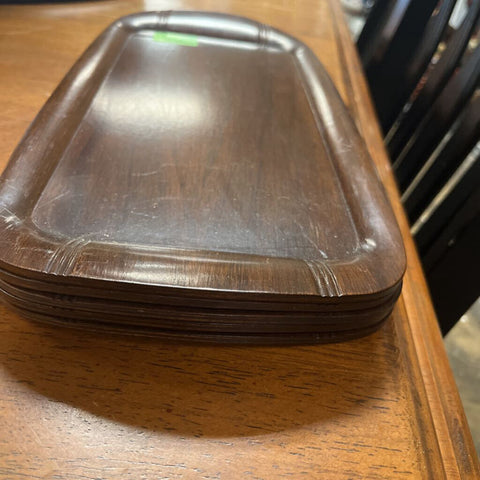 5pc Wooden Trays