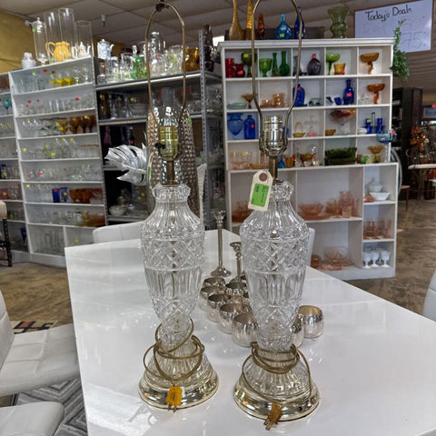 Pair of Lamps w/No Shades