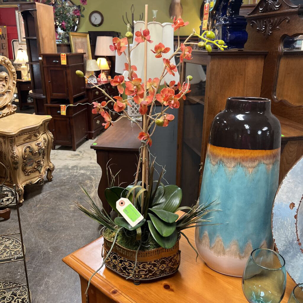 Faux Orchid w/ Planter