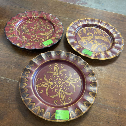 Set of 3 Decorative Plates