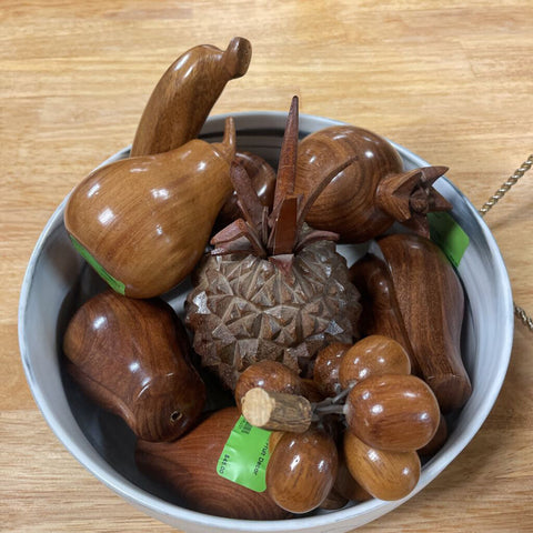 Wooden Fruit Decor