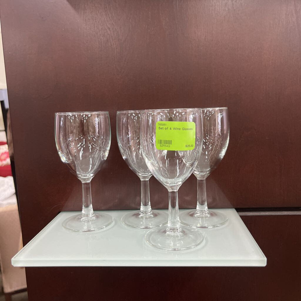 Set of 4 Wine Glasses