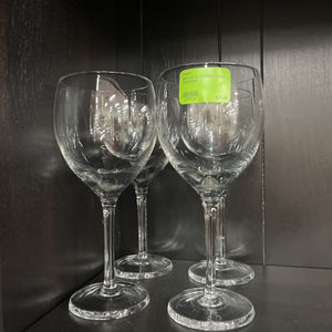 Set of 4 Crystal Wine Glasses