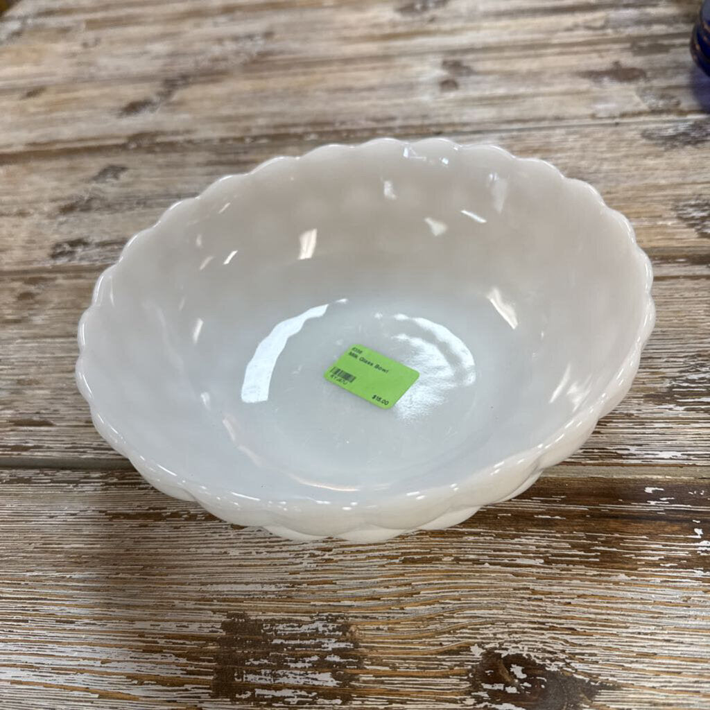 Milk Glass Bowl