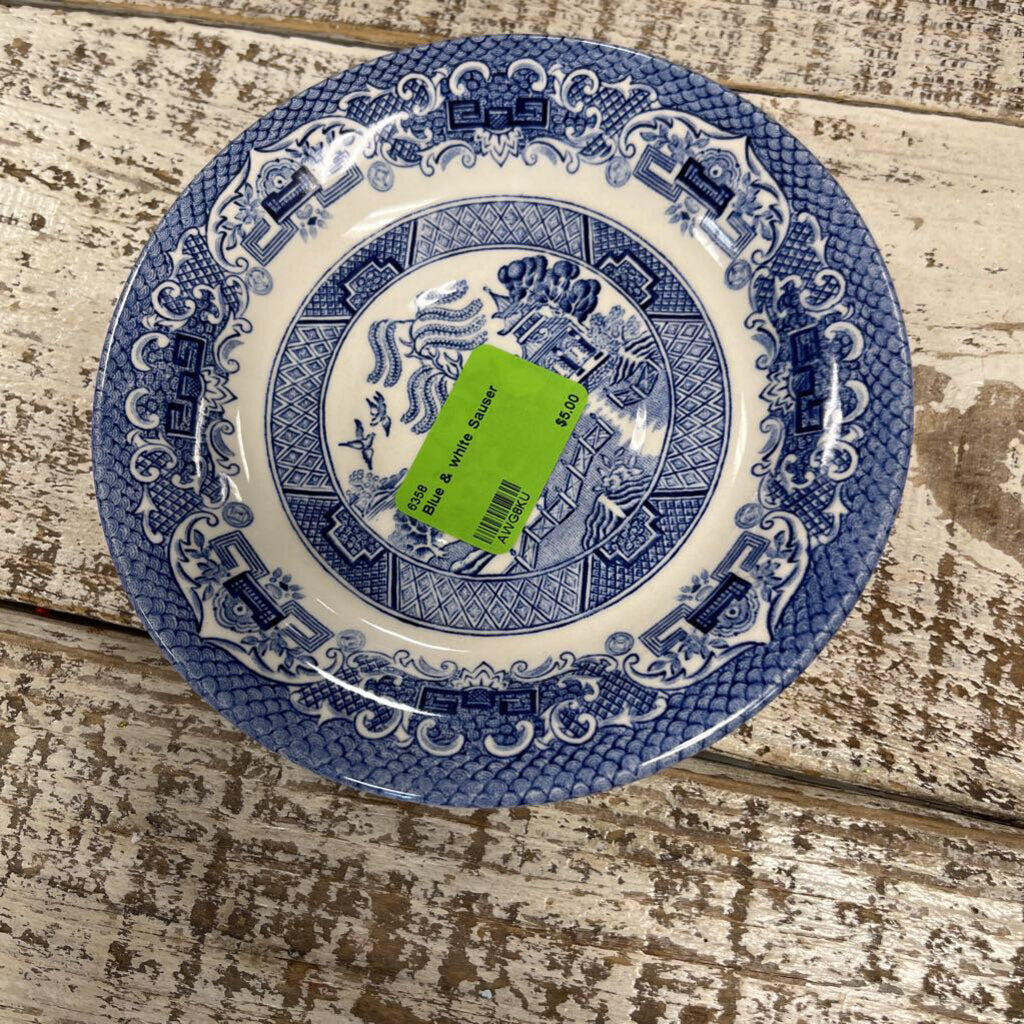 Blue & white Sauser