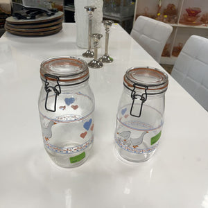 2pc Jars w/Lid