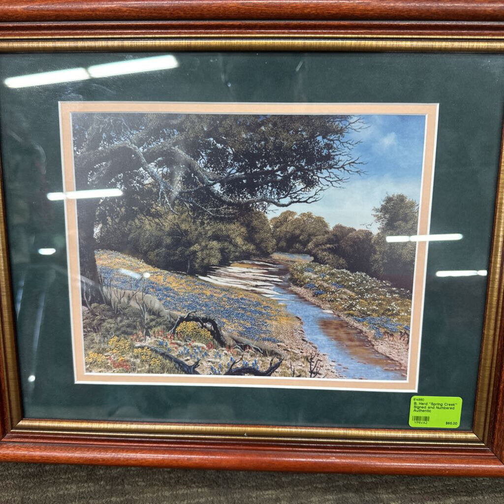 B. Herd "Spring Creek" Signed and Numbered Authentic