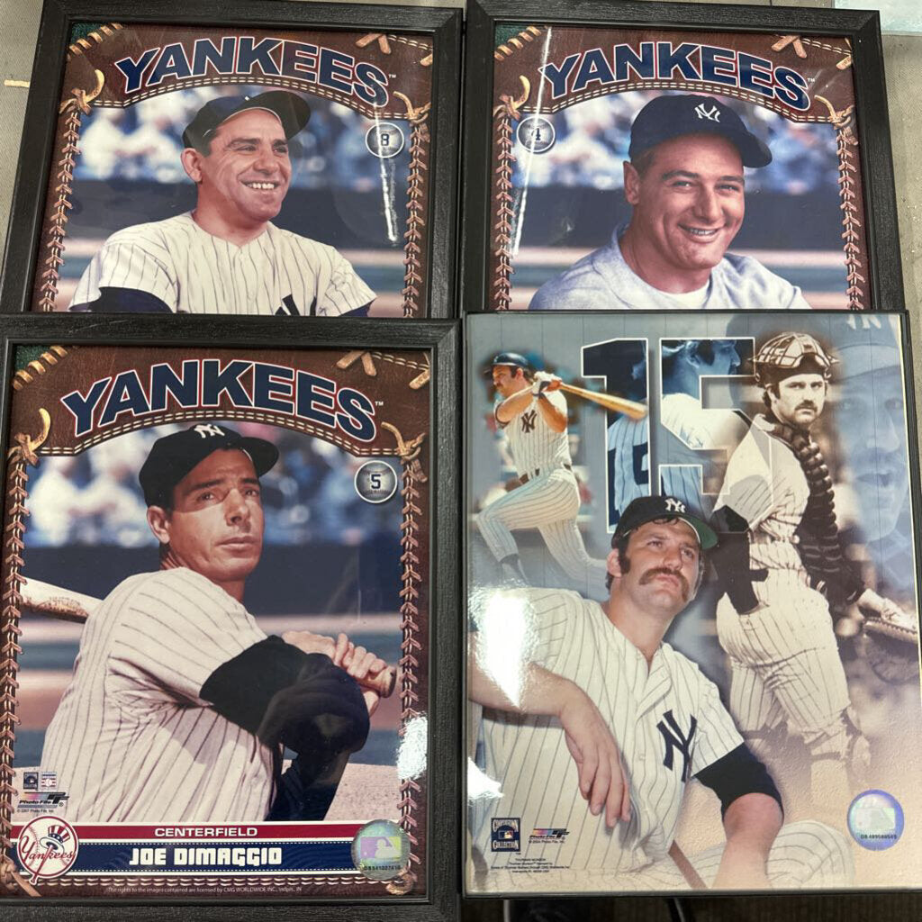 Set of 4 Yankees Prints