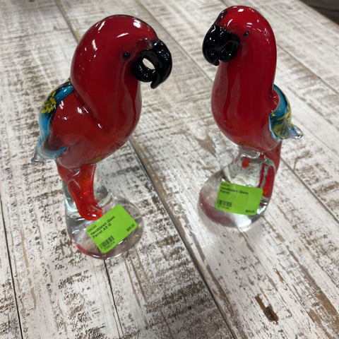 Handblown Glass Parrot