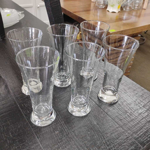 Set of 6 VTG Flared Beer Glasses