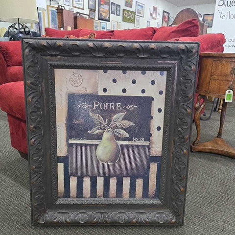 Black and White Pear Art