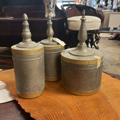 Set of 3 Cannister Decor