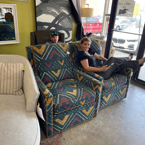 Pair of Century Furniture Swivel Chairs