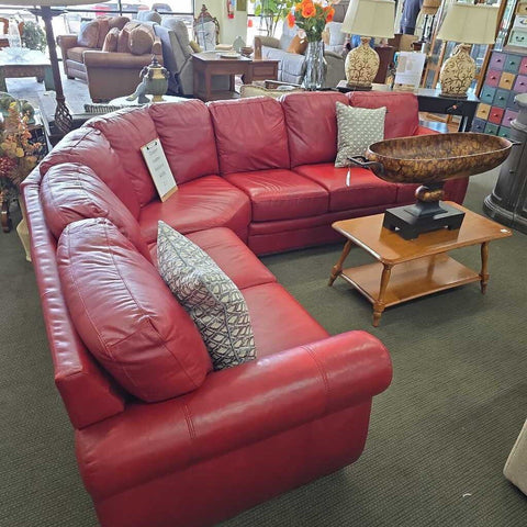 Custom Leather Sectional