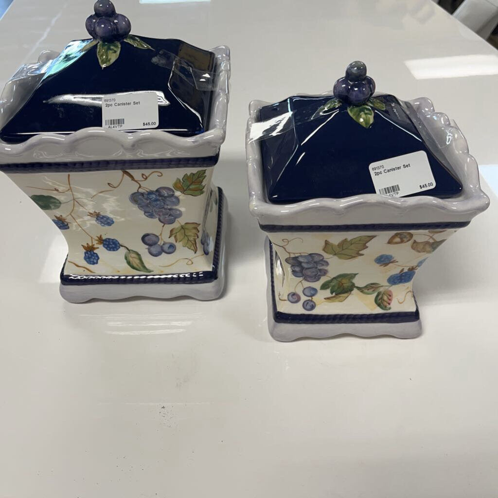 2pc Canister Set