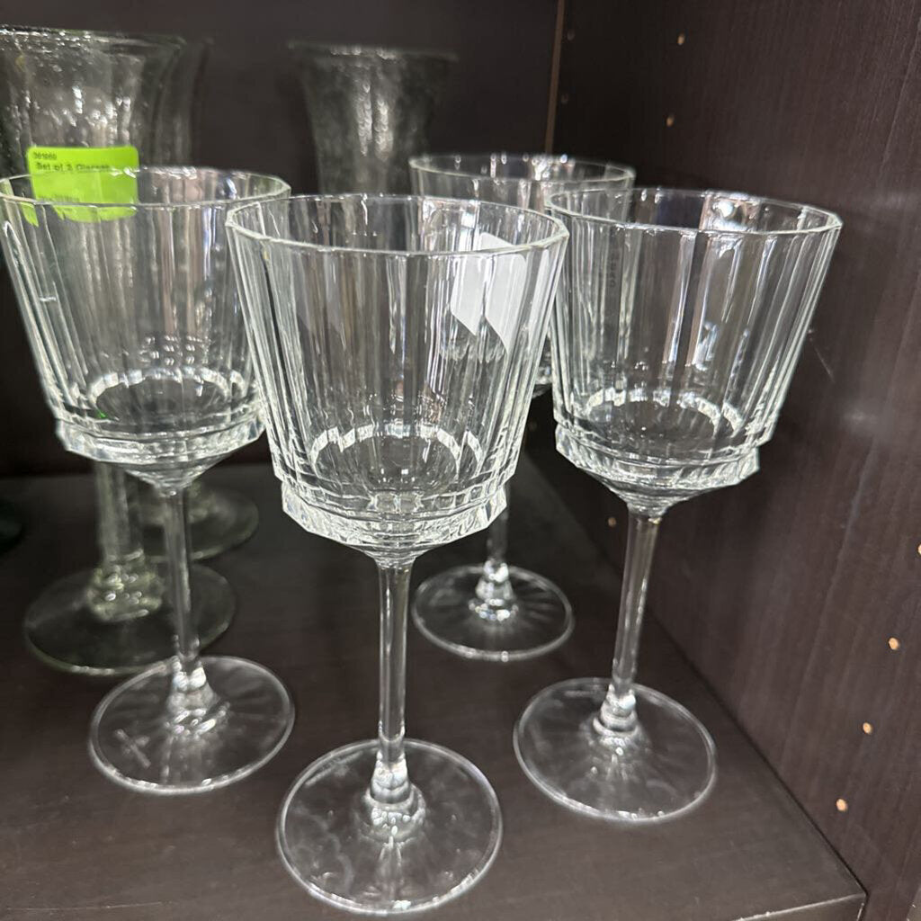 Set of 4 Cristal D' Arques Macassar Glasses