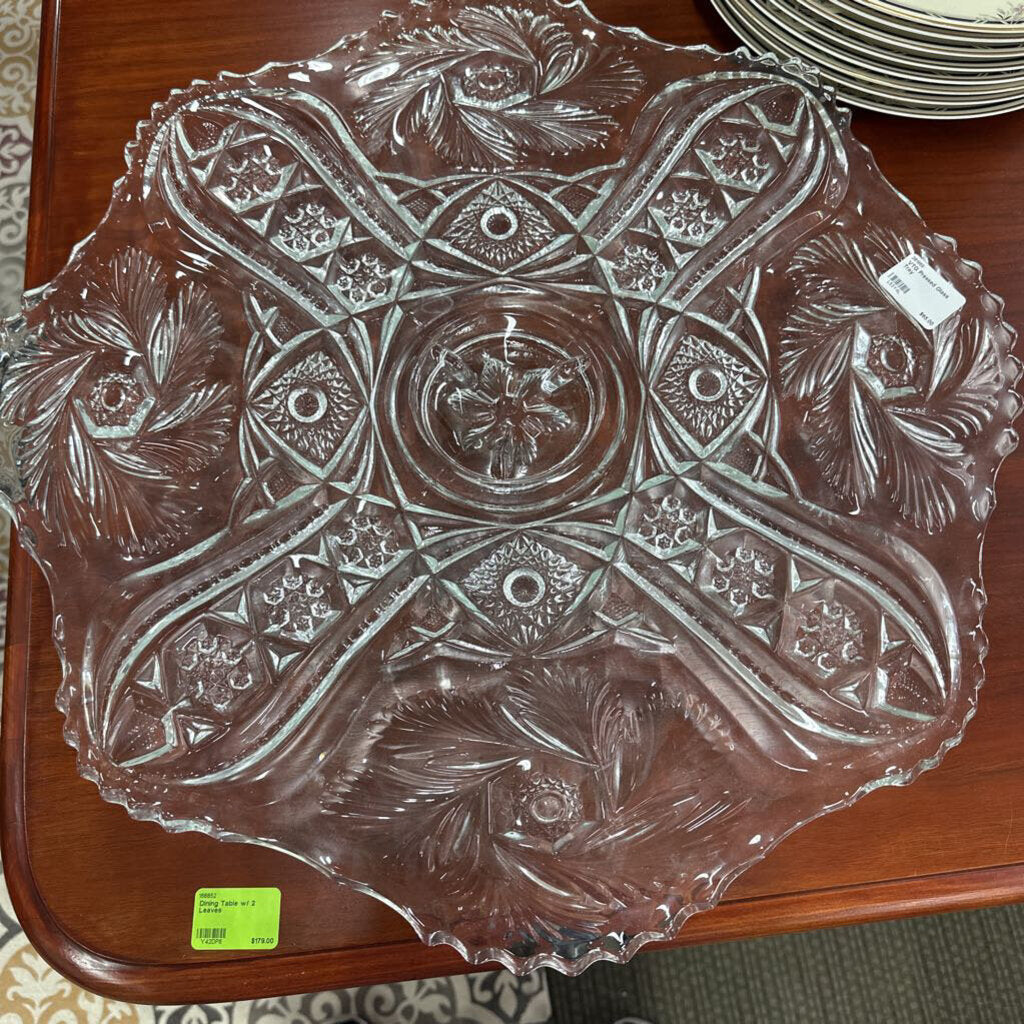 VTG Pressed Glass Tray