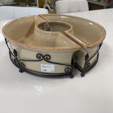 2pc Serving Dish w/Stand