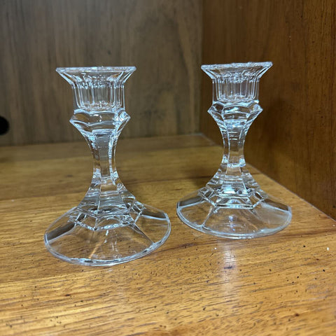 Pair of Crystal Candle Holders