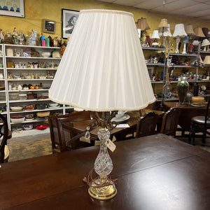 Crystal Lamp w/Shade (as is)