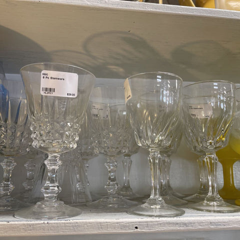 6 Pc Stemware