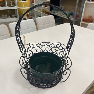 Metal Basket Planter